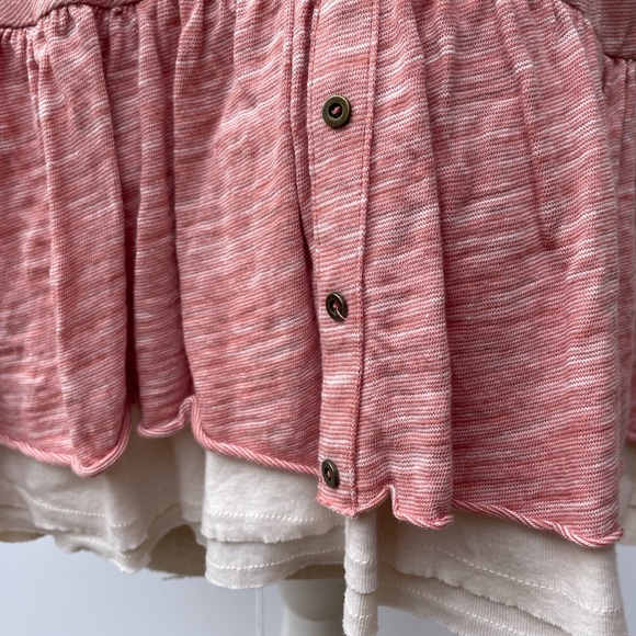 Anthropologie Pilcro Pink Sleevess Cotton Blouse, Size Small - Picture 6 of 11